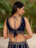 Midnight Garden Embroidered Lehenga