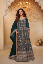 Gulkayra Designer Libaas Embroidered Anarkali Suit – Real Georgette with Dupatta