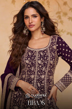 Gulkayra Designer Libaas Embroidered Anarkali Suit – Real Georgette with Dupatta