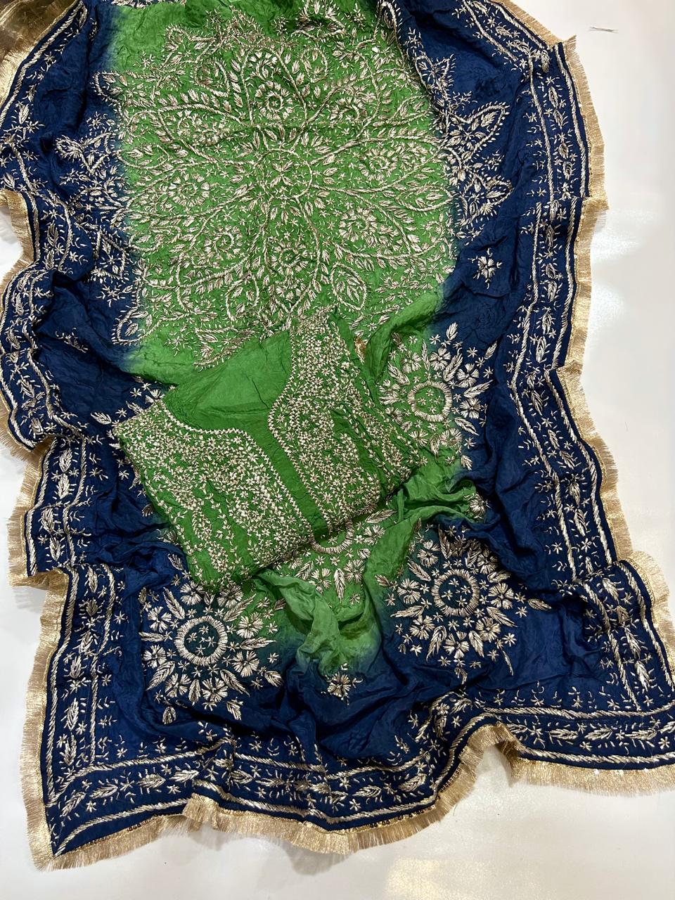 Custom-Stitched Embroidered Wedding,Mehndi and Mayo Dress