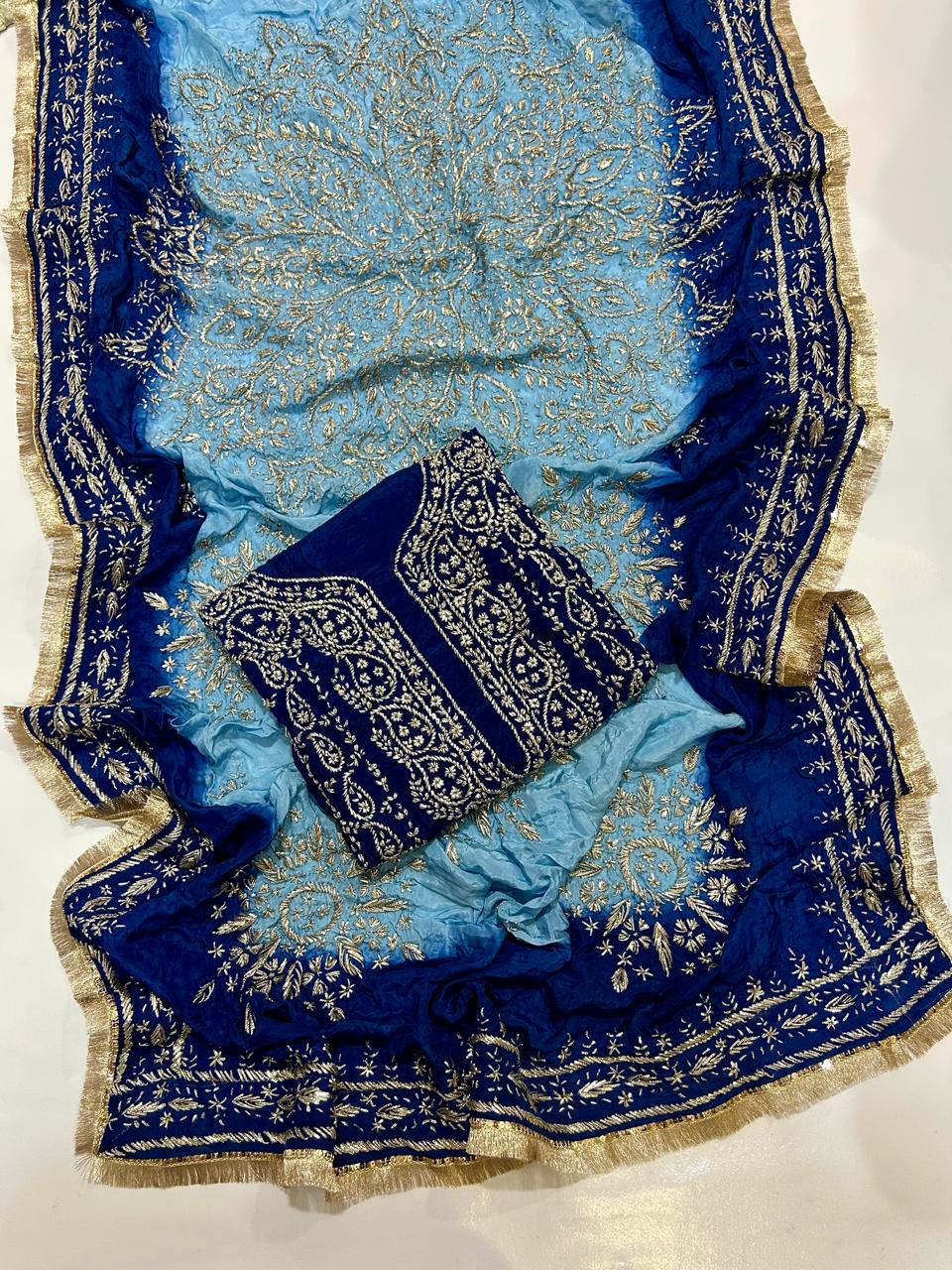 Custom-Stitched Embroidered Wedding & Mehndi Dress