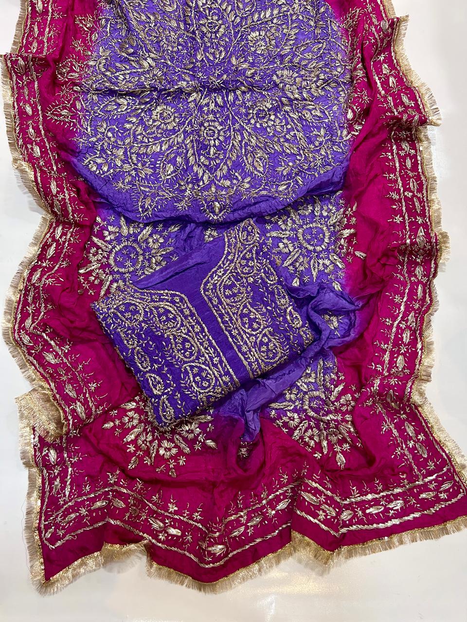 Custom-Stitched Embroidered Wedding & Mehndi Dress