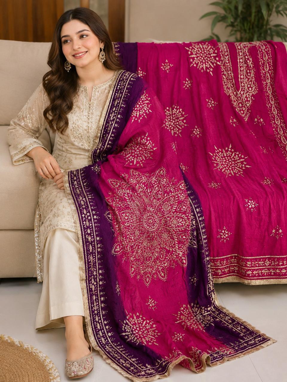 Custom-Stitched Embroidered Wedding,Mehndi and Mayo Dresses