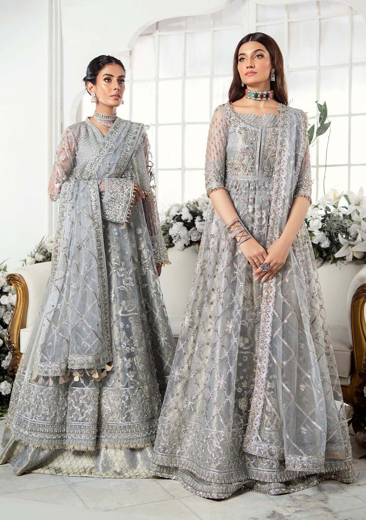 AKI 41 Raw Silk Pakistani Wedding Dress - full outfit view