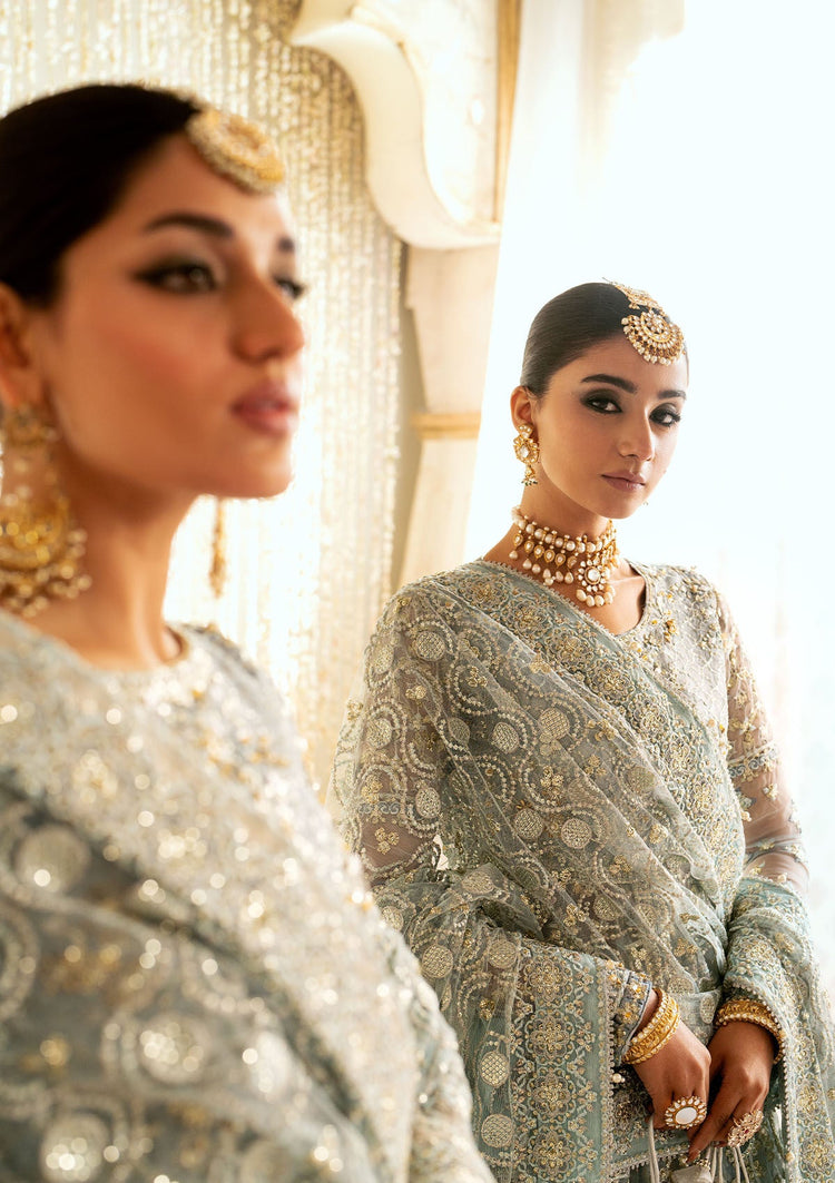 AKI 46 Organza Pakistani Wedding Dress - full outfit view