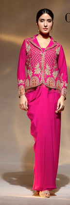 Taj by Gulzar Skirt Set - front detail