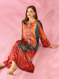 Multicolor and Beige Silk Kaftan - full outfit view