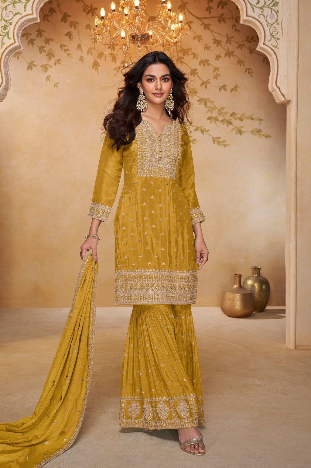 Gulkayra Designer Zeeya Sharara Suit