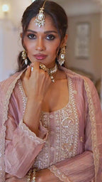 Duppta- Salsa with embroidery work product video | Desi Clothing USA