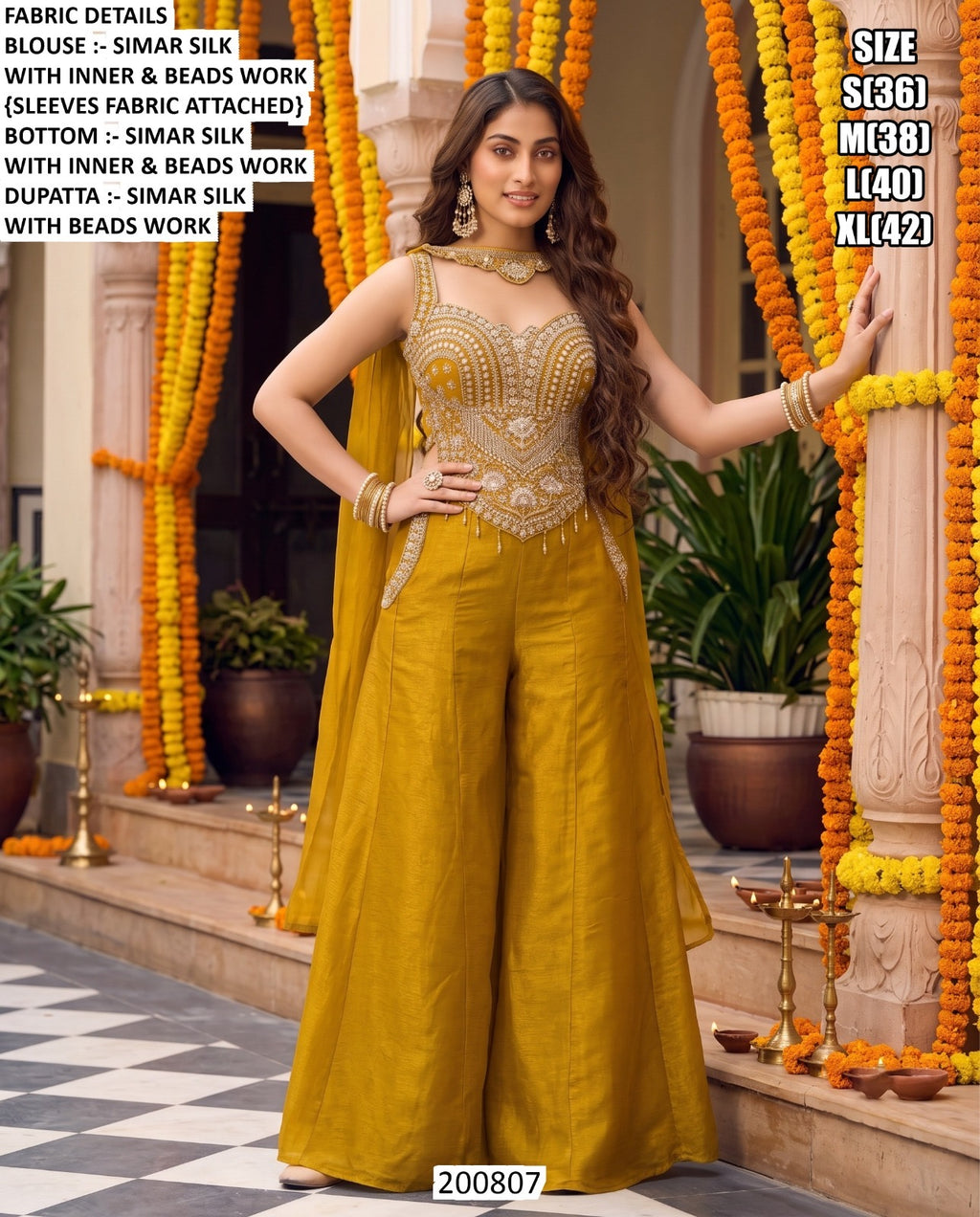 Perfect For Sangeet, Engagement, Wedding Functions, Reception, Festive Parties And Family Celebrations. - front view | Desi C