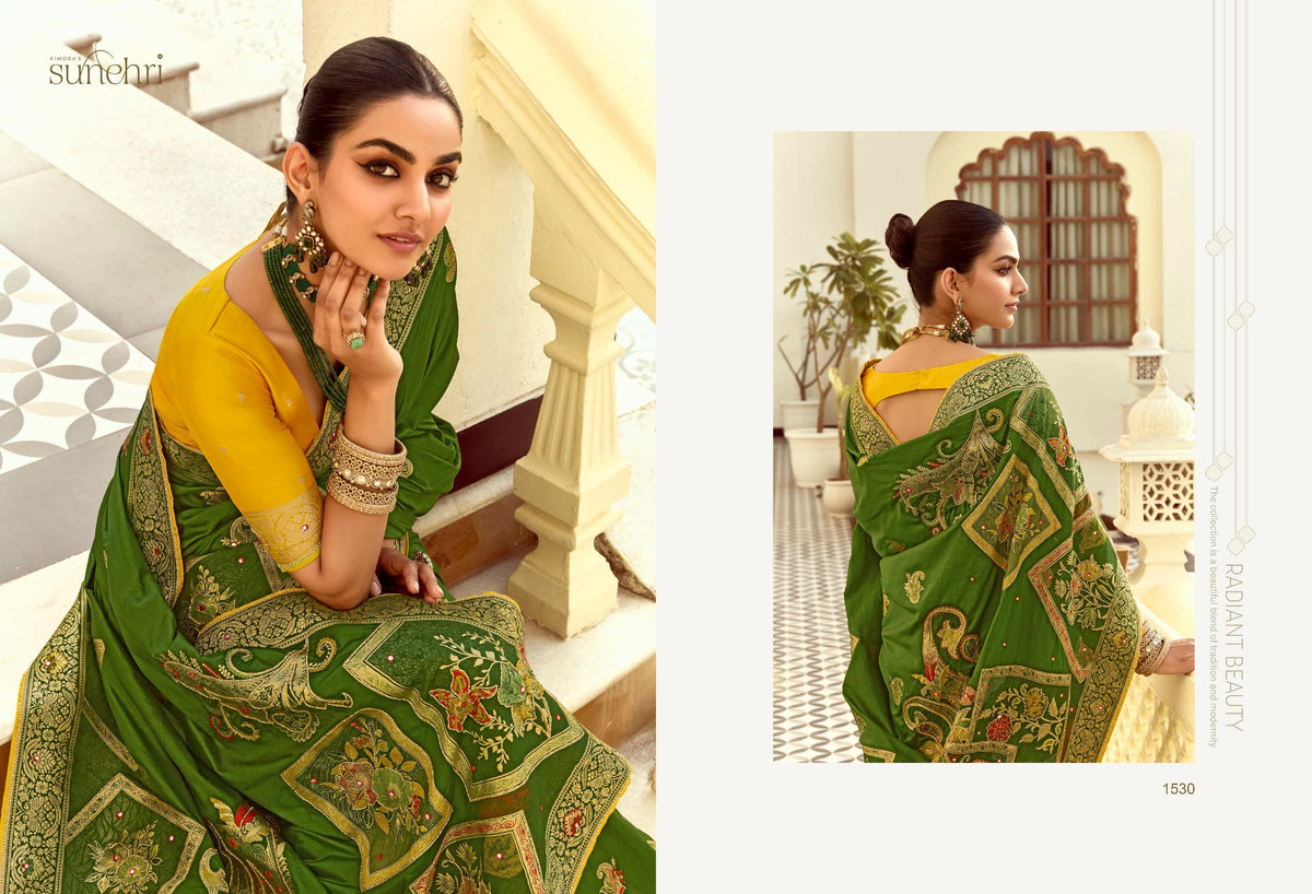 Designer Indian Saree - product view 11 | Desi Clothing USA