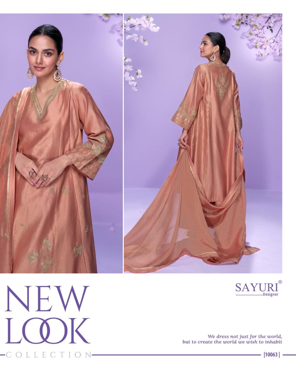 Silk Salwar Kameez Set - product view 10 | Desi Clothing USA