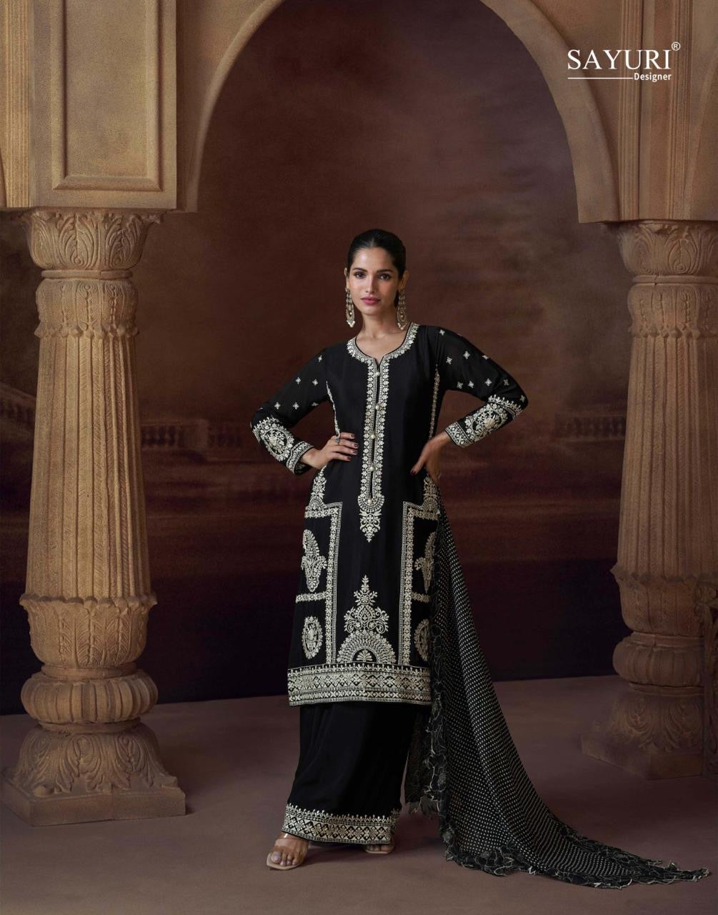 Chinnon Salwar Kameez Set - product view 13 | Desi Clothing USA
