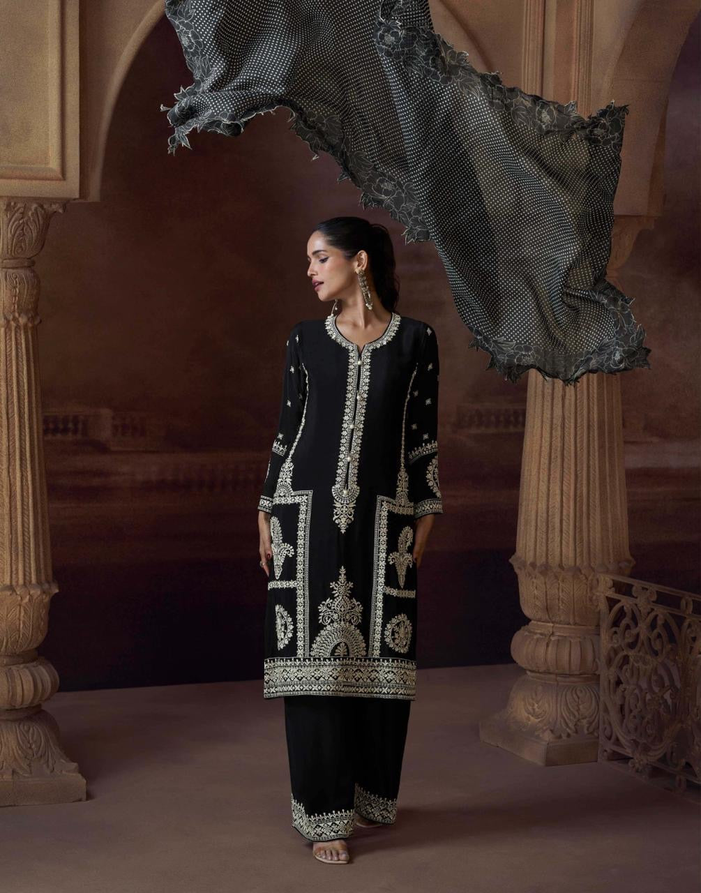 Chinnon Salwar Kameez Set - product view 14 | Desi Clothing USA