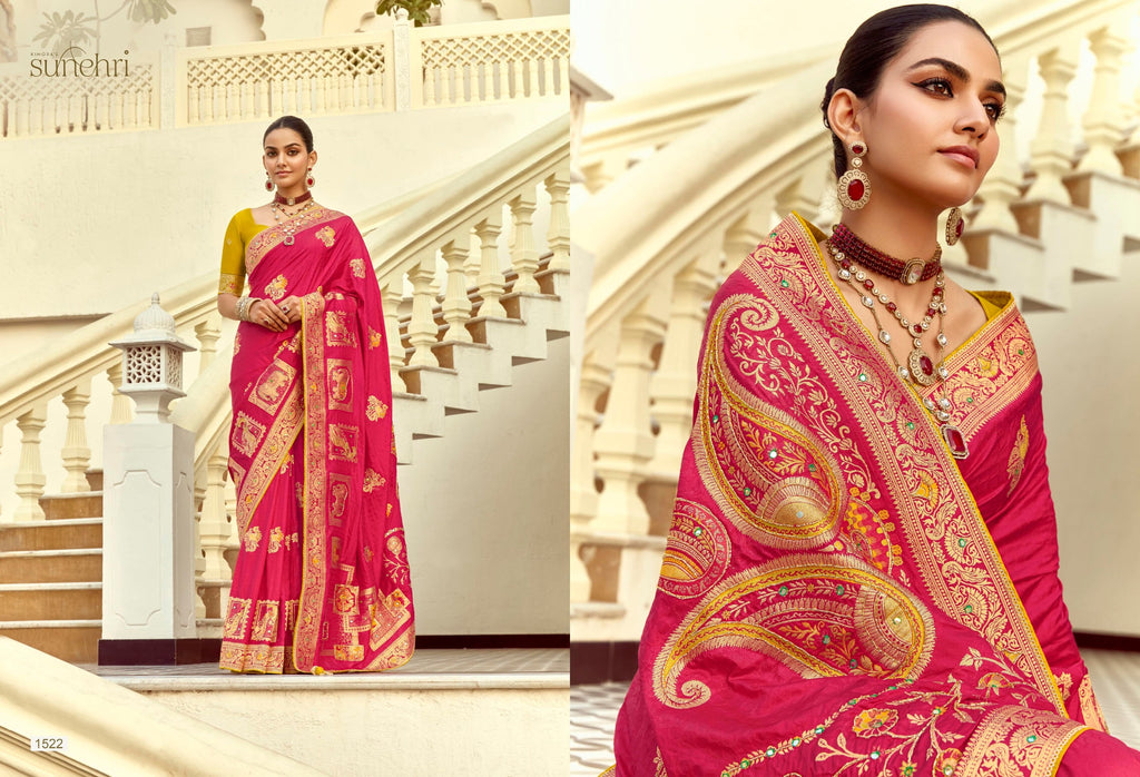 Designer Indian Saree - front view | Desi Clothing USA