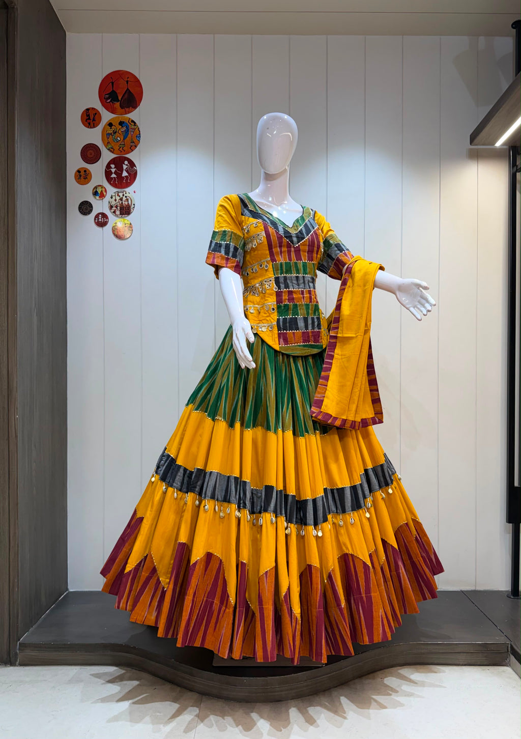Stitched Dress Set - front view | Desi Clothing USA