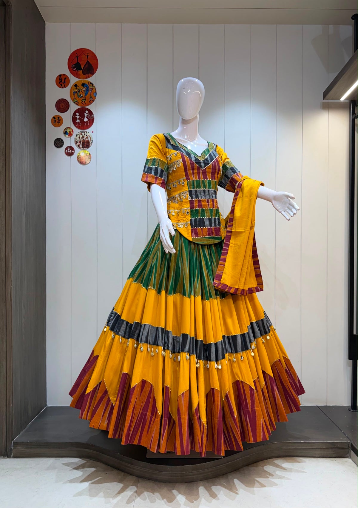 Stitched Dress Set - front view | Desi Clothing USA