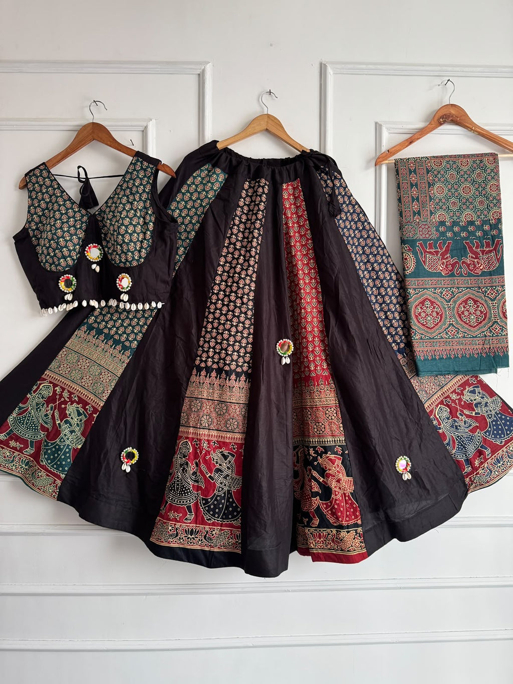 Embroidered Lehenga Choli - front view | Desi Clothing USA