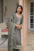 DN 50135 crush satin - front view | Desi Clothing USA