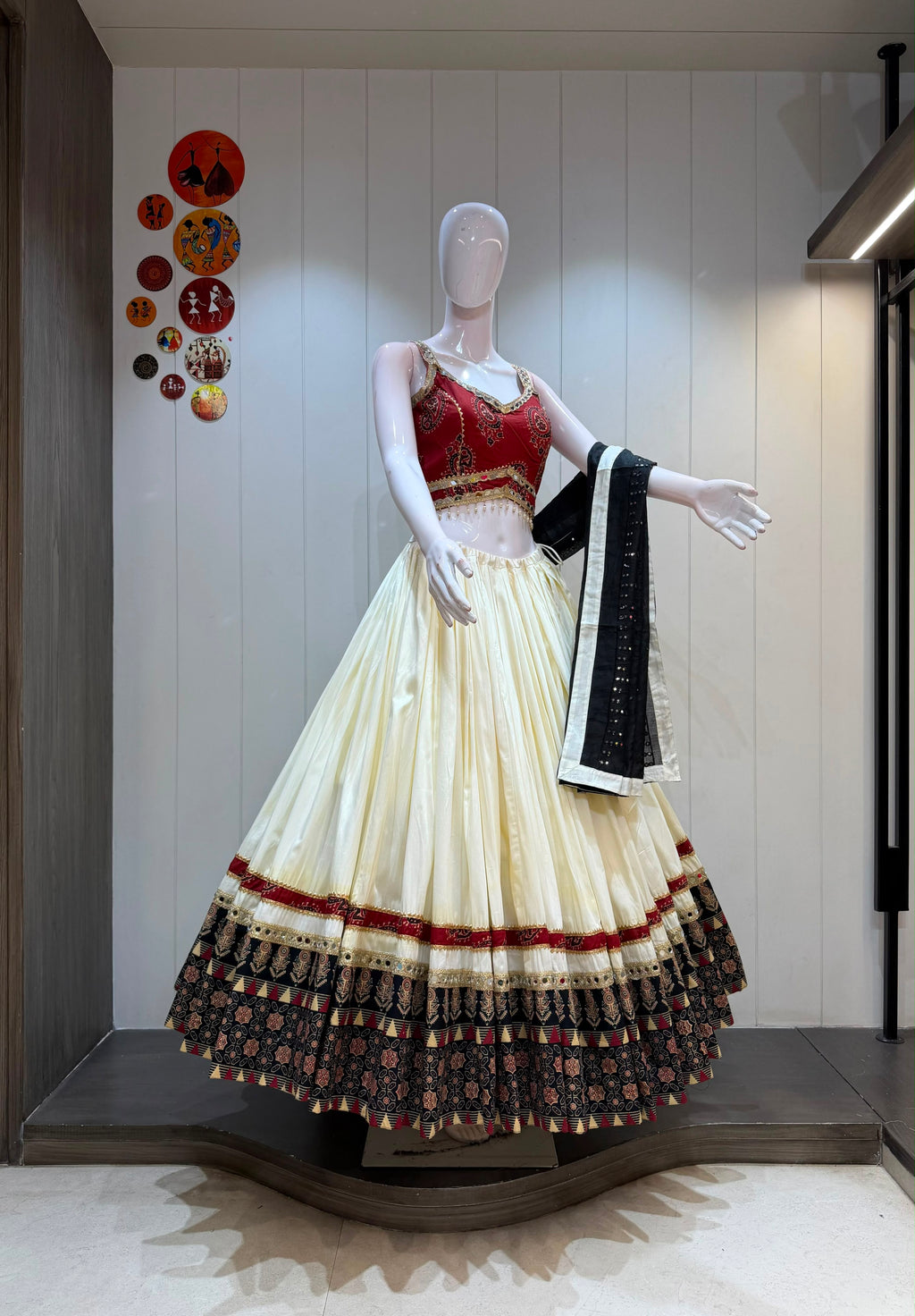 Embroidered Lehenga Choli - front view | Desi Clothing USA
