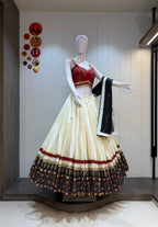 Embroidered Lehenga Choli - front view | Desi Clothing USA