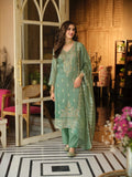 Embroidered Silk Salwar Kameez Set - front view | Desi Clothing USA