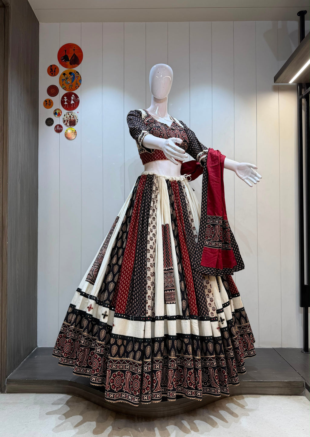 Stitched Dress Set - front view | Desi Clothing USA