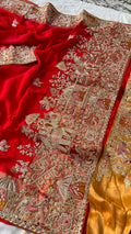 Designer Indian Saree - front view | Desi Clothing USA