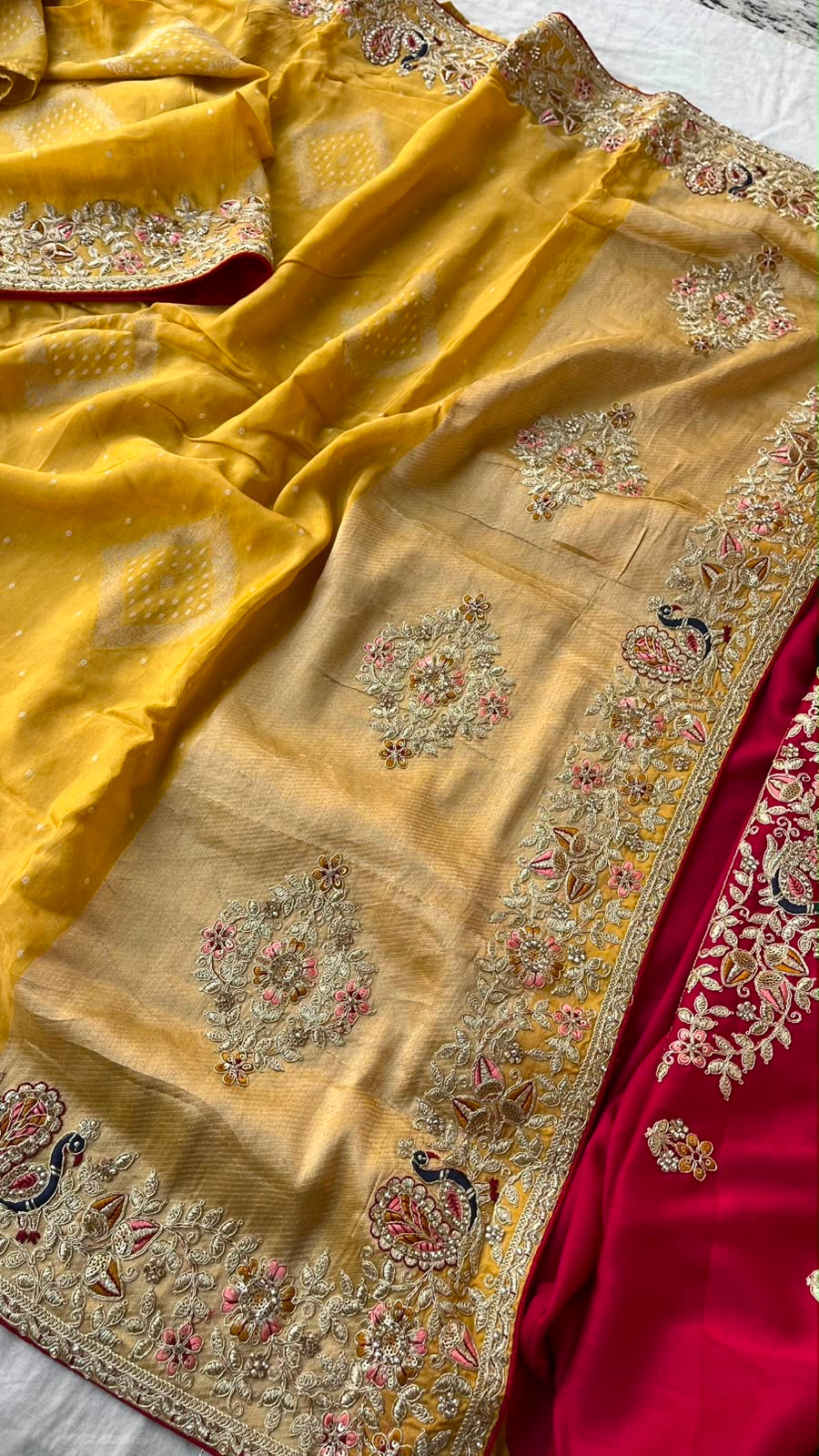 Designer Indian Saree - front view | Desi Clothing USA