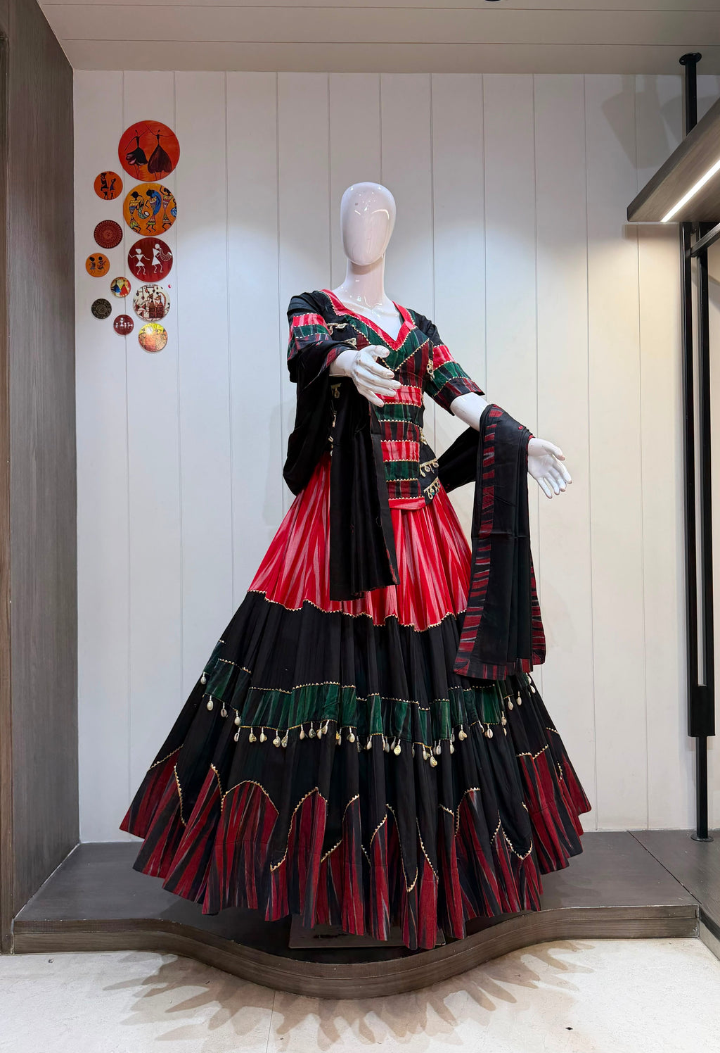 Stitched Dress Set - front view | Desi Clothing USA