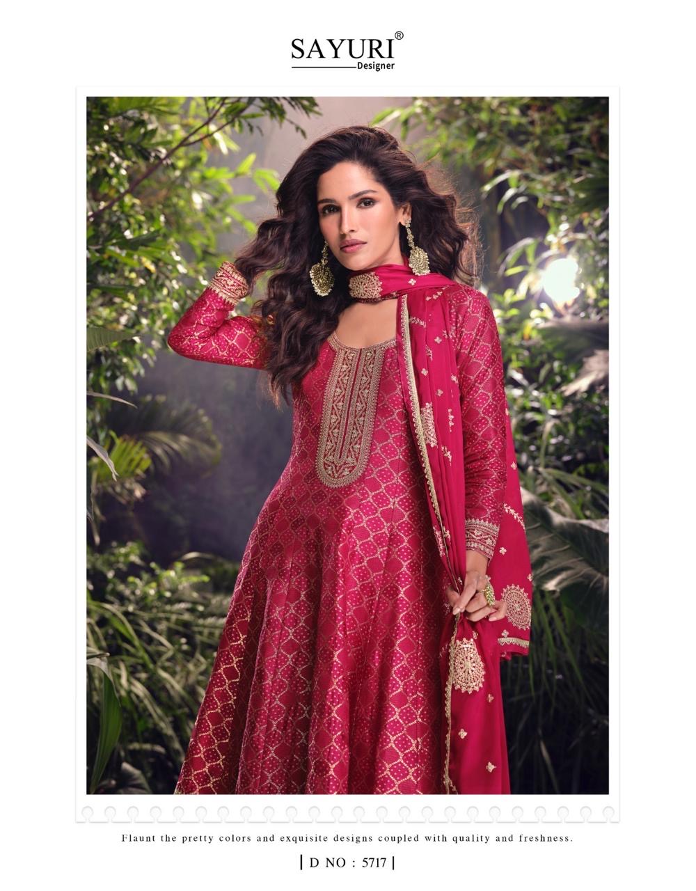 Silk Stitched Dress Set - alternate view | Desi Clothing USA