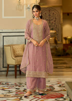 Duppta- Salsa with embroidery work - fabric and embroidery detail | Desi Clothing USA