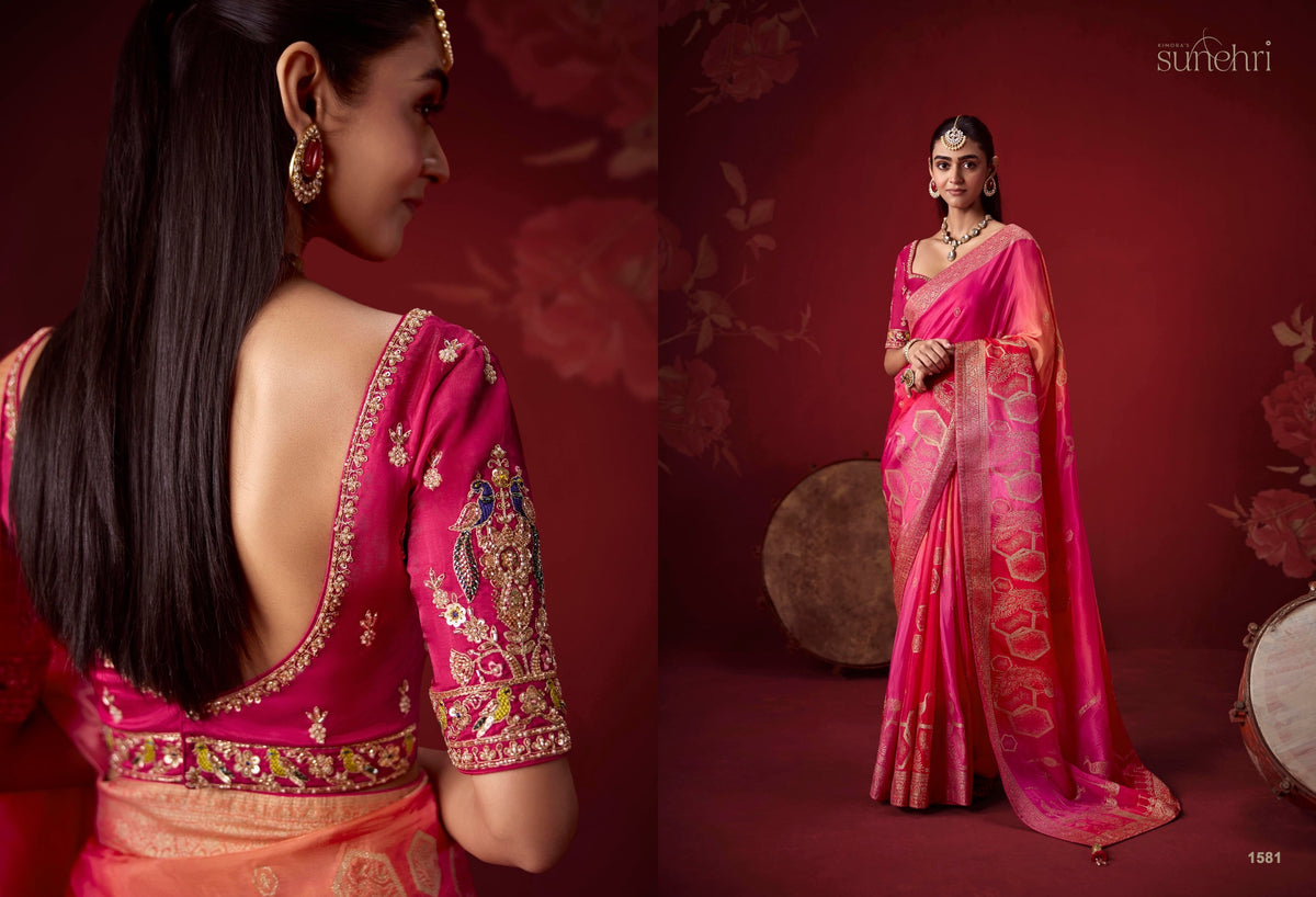Designer Indian Saree - alternate view | Desi Clothing USA