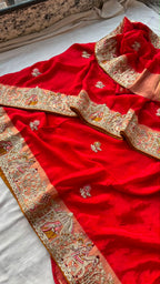 Designer Indian Saree - fabric and embroidery detail | Desi Clothing USA
