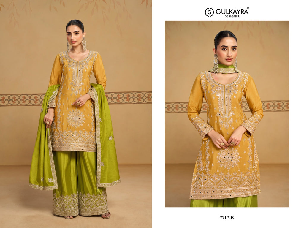 _Gulkayra Designer_ - fabric and embroidery detail | Desi Clothing USA