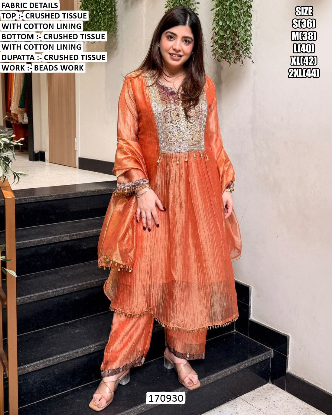 170930 – 3 Piece Premium Collection - full-length view | Desi Clothing USA