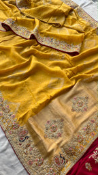 Designer Indian Saree - full-length view | Desi Clothing USA