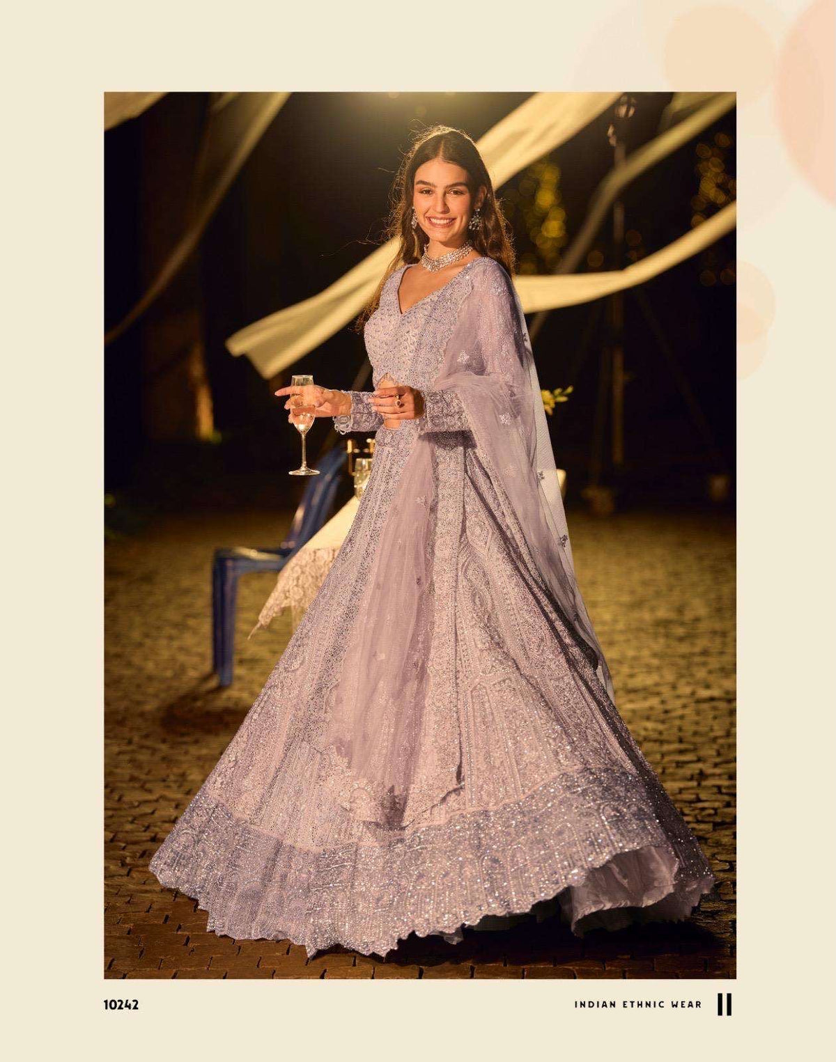 SAYURI DESIGNER - fabric and embroidery detail | Desi Clothing USA