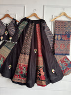 Embroidered Lehenga Choli - full-length view | Desi Clothing USA