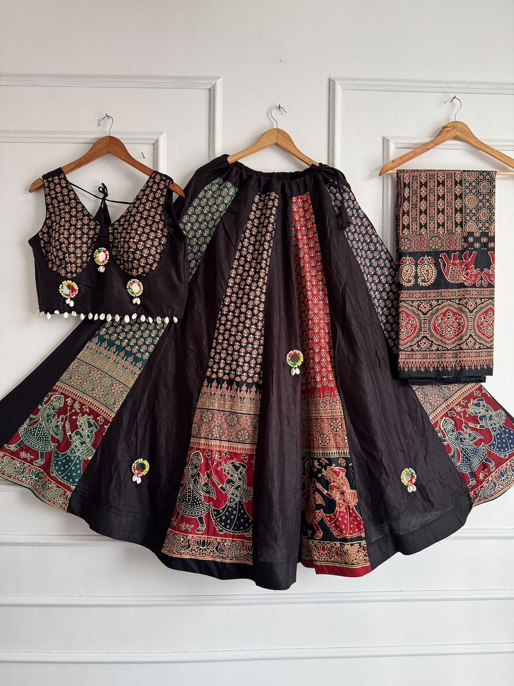 Embroidered Lehenga Choli - back view | Desi Clothing USA