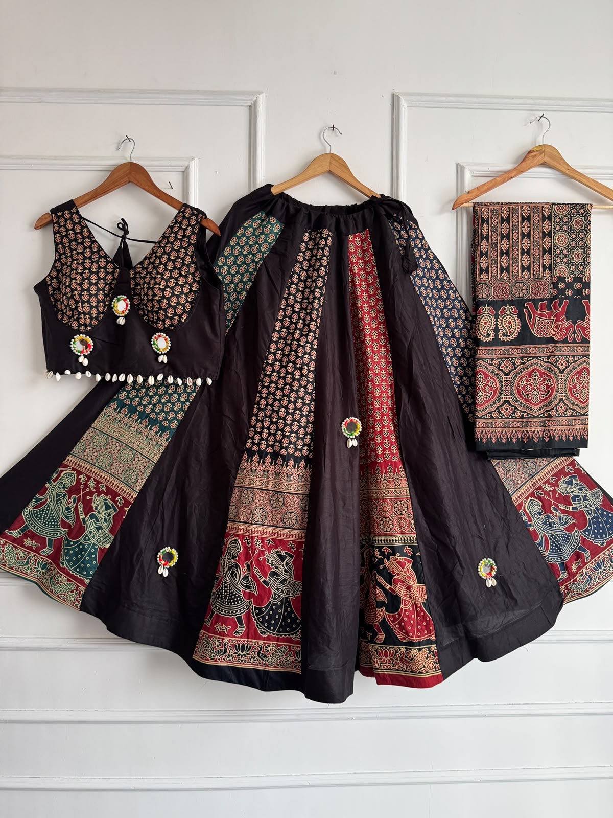 Embroidered Lehenga Choli - back view | Desi Clothing USA