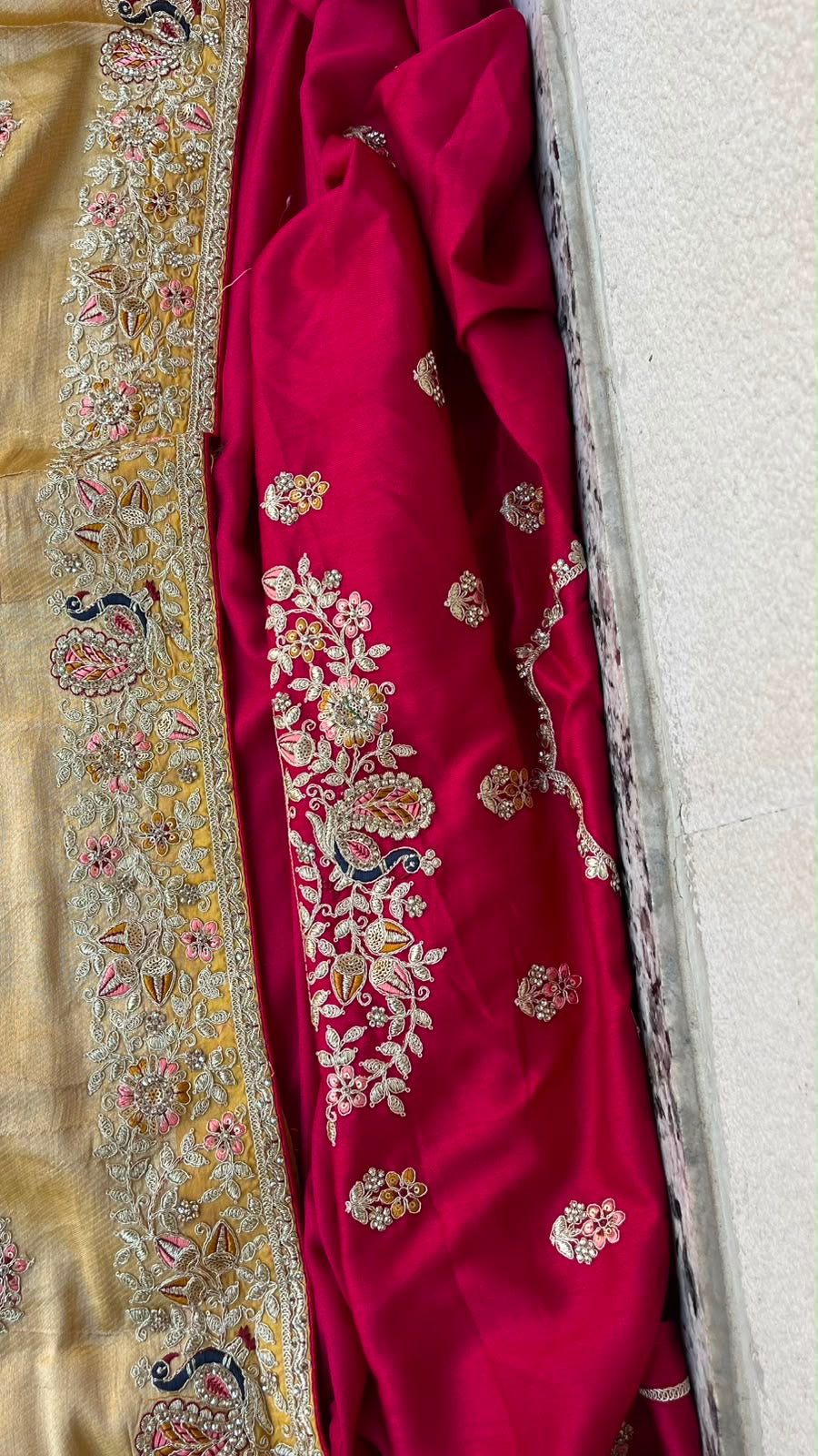 Designer Indian Saree - back view | Desi Clothing USA