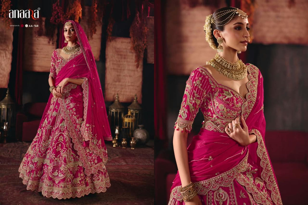 Embroidered Lehenga Choli - full-length view | Desi Clothing USA