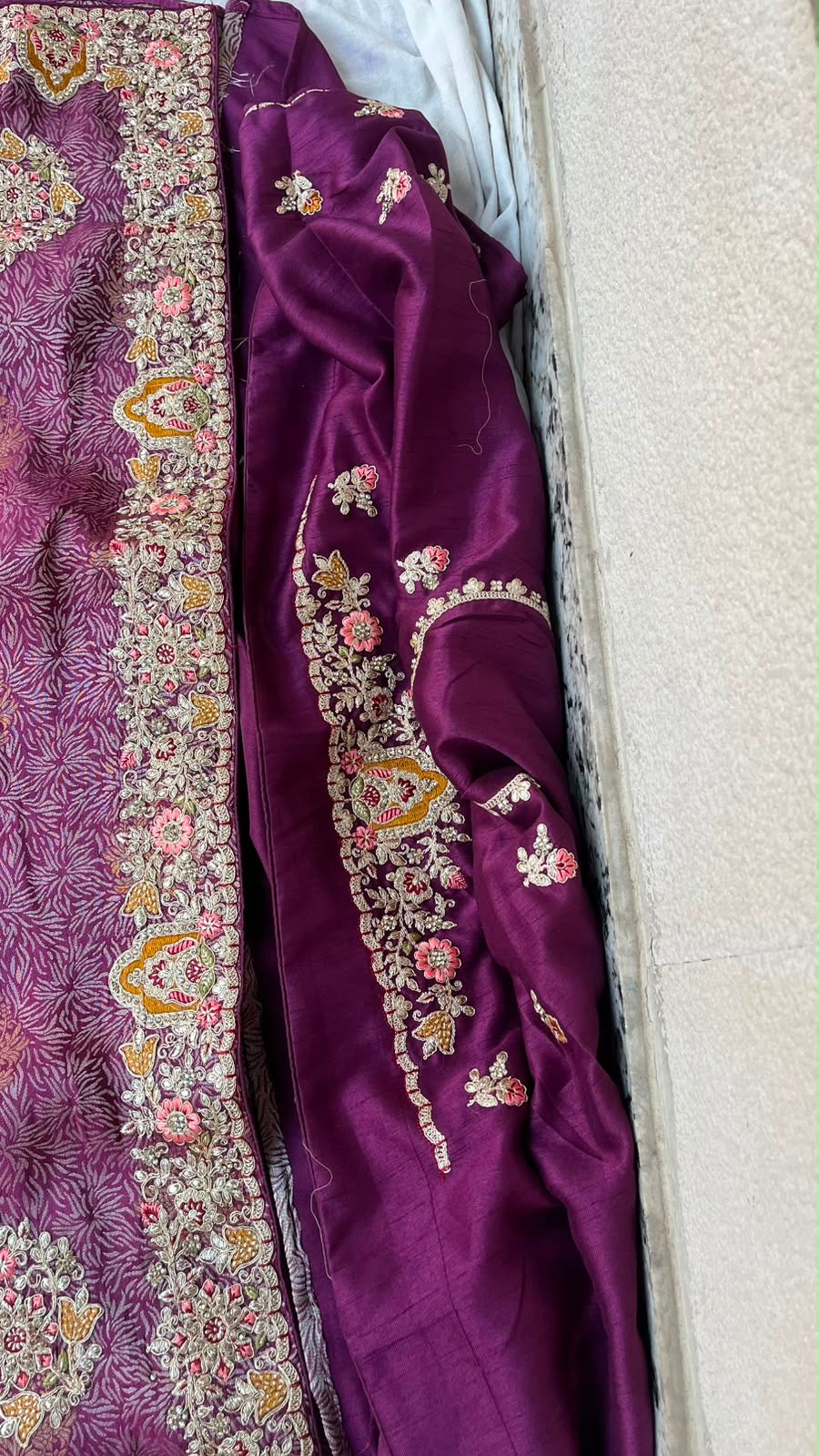 Designer Indian Saree - back view | Desi Clothing USA