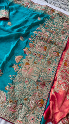 Designer Indian Saree - back view | Desi Clothing USA