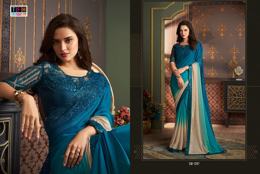 Stitched Dress Set - back view | Desi Clothing USA