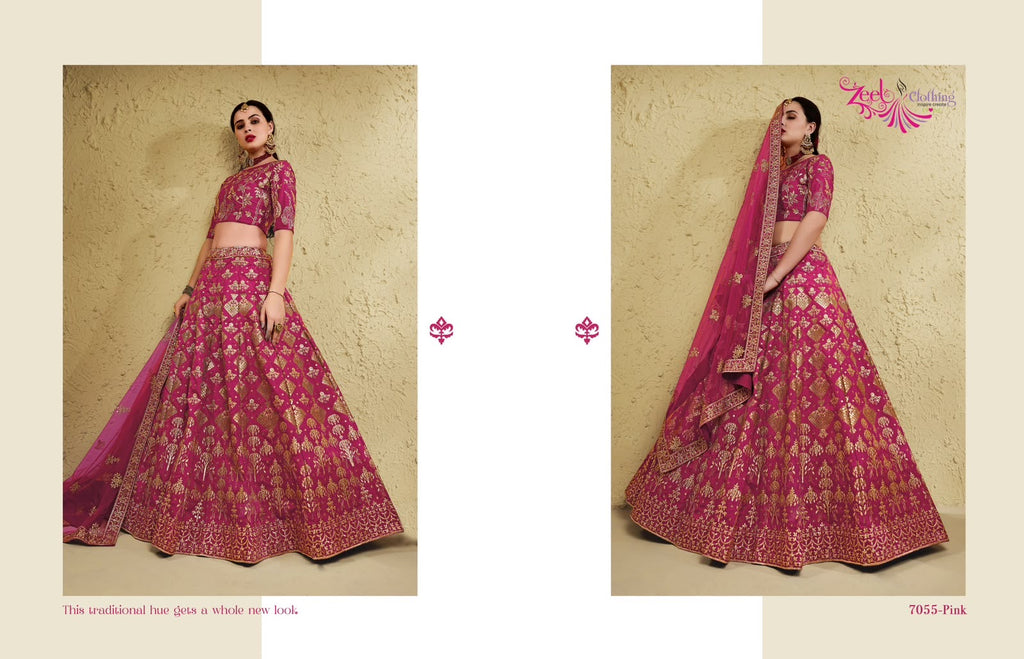 Embroidered Lehenga Choli - product view 6 | Desi Clothing USA