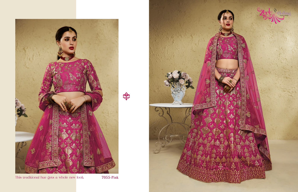 Embroidered Lehenga Choli - product view 7 | Desi Clothing USA