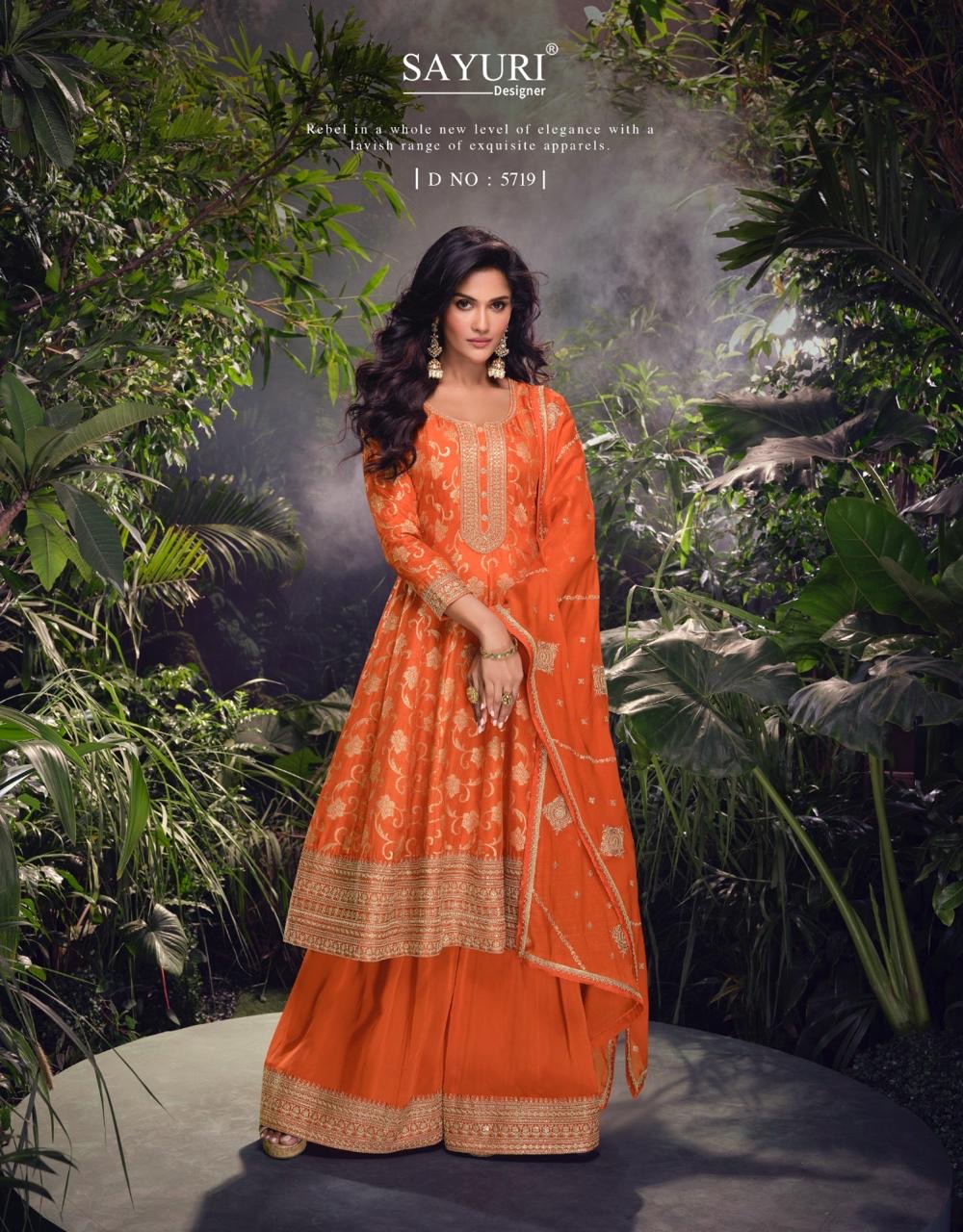 Silk Stitched Dress Set - product view 6 | Desi Clothing USA