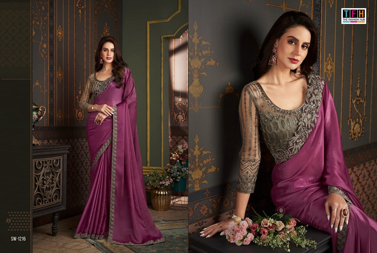 Stitched Dress Set - back view | Desi Clothing USA